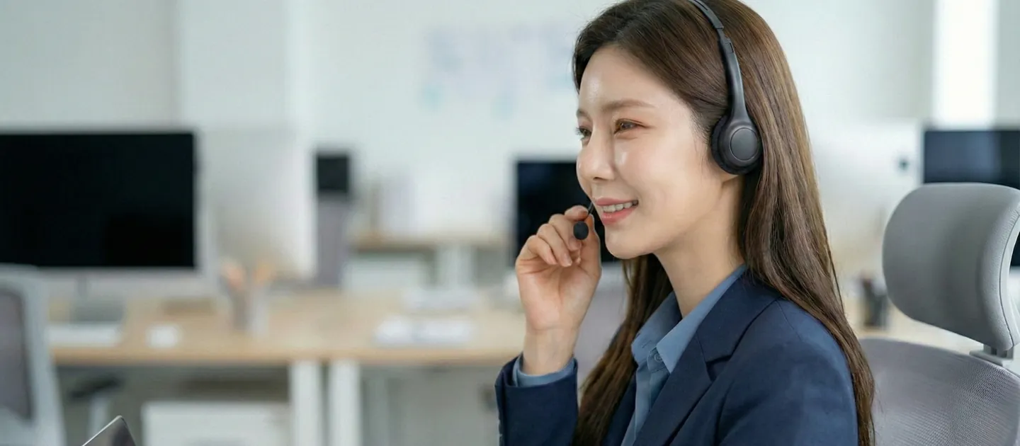 틀 보관 상담을 진행하는 장면을 담은 참고 사진